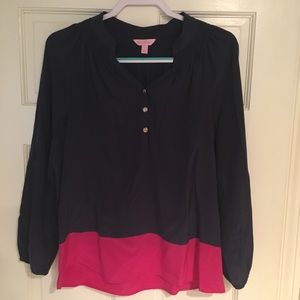 Small Lilly Pulitzer long sleeve blouse
